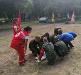 Ульяновский Красный Крест принял участие в организации игры «Зарница» для воспитанников детских домов