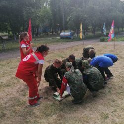 Ульяновский Красный Крест принял участие в организации игры «Зарница» для воспитанников детских домов