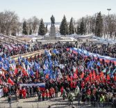 Сотрудники Ульяновского  Красного Креста приняли участие в торжественном мероприятии, посвященном годовщине воссоединения Крыма