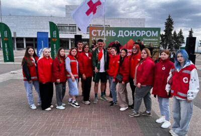Волонтеры отделения приняли участие в эстафете «Огонь жизни»
